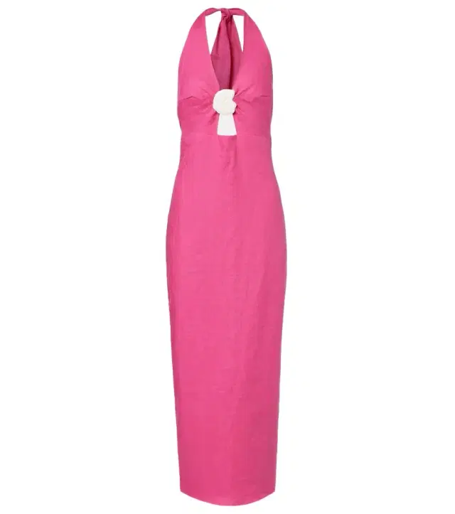 Orly cutout linen midi dress