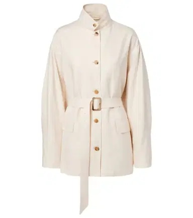 Loro Piana Belted linen and wool jacket | Thumbnail 1 Loro Piana Belted linen and wool jacket | Thumbnail 1