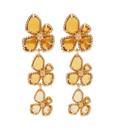 Zimmermann Bloom Large embellished drop earrings | Thumbnail 1