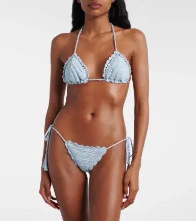 Anna Kosturova Crochet cotton bikini bottoms | Thumbnail 4