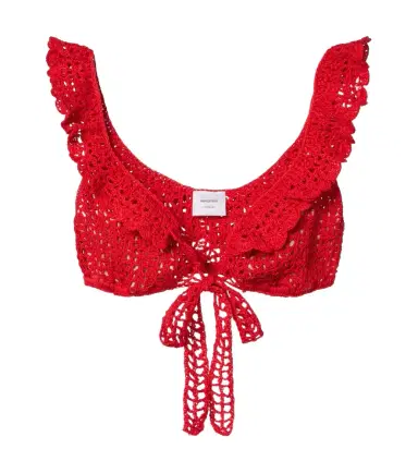 Anna Kosturova Brigitte crochet cotton bra top | Thumbnail 1