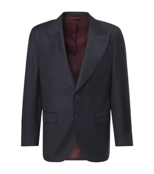 Single-breasted virgin wool blazer