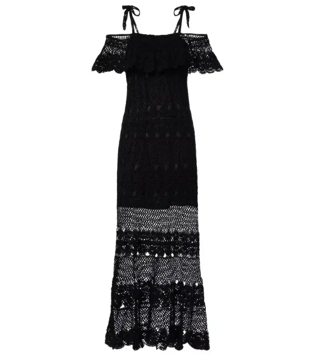 Anna Kosturova Marianne crochet cotton maxi dress