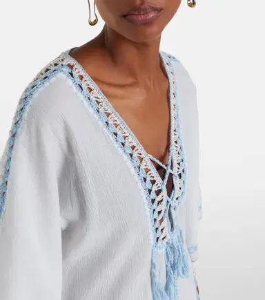 Anna Kosturova Crochet cotton kaftan | Thumbnail 4