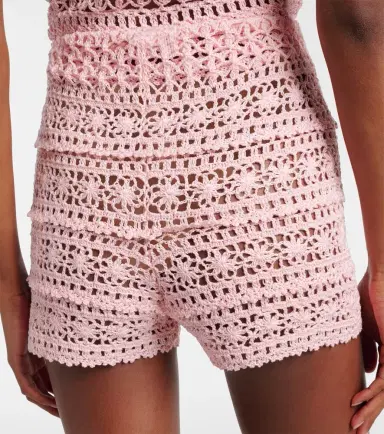 Anna Kosturova Deauville crochet cotton shorts | Thumbnail 3