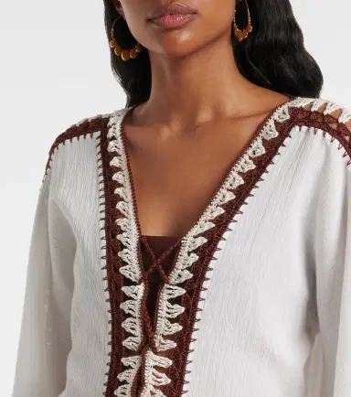 Anna Kosturova Crochet cotton kaftan | Thumbnail 3