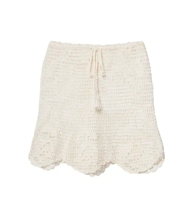 Anna Kosturova Rose crochet cotton miniskirt