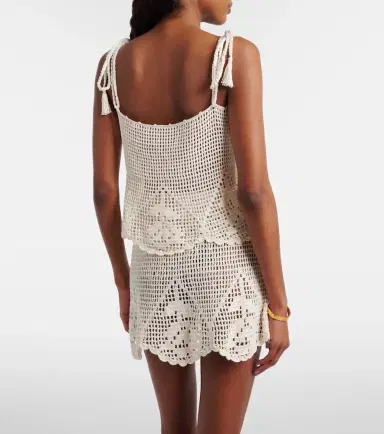 Anna Kosturova Rose crochet cotton top | Thumbnail 3 Anna Kosturova Rose crochet cotton top | Thumbnail 3