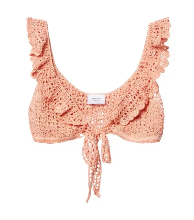 Anna Kosturova Crochet bra top
