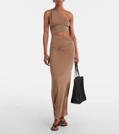 JADE SWIM Yana cutout one-shoulder maxi dress | Thumbnail 3