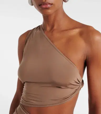 JADE SWIM Yana cutout one-shoulder maxi dress | Thumbnail 4