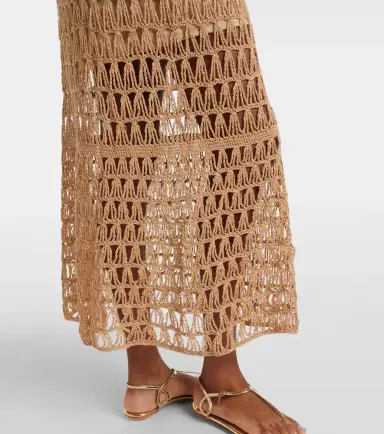 Anna Kosturova Marissa cotton crochet maxi dress | Thumbnail 2