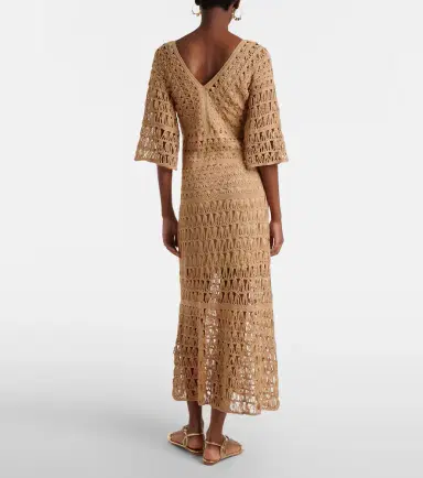 Anna Kosturova Marissa cotton crochet maxi dress | Thumbnail 5