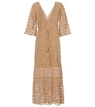 Anna Kosturova Marissa cotton crochet maxi dress | Thumbnail 1