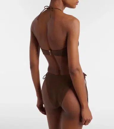 Jade Swim Zoe beaded ruched bikini top | Thumbnail 4