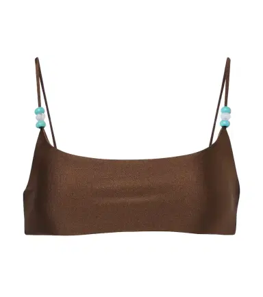 Jade Swim Muse beaded bikini top | Thumbnail 1