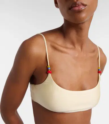 Jade Swim Muse beaded bikini top | Thumbnail 2