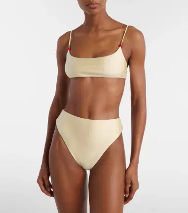 Jade Swim Muse beaded bikini top | Thumbnail 4