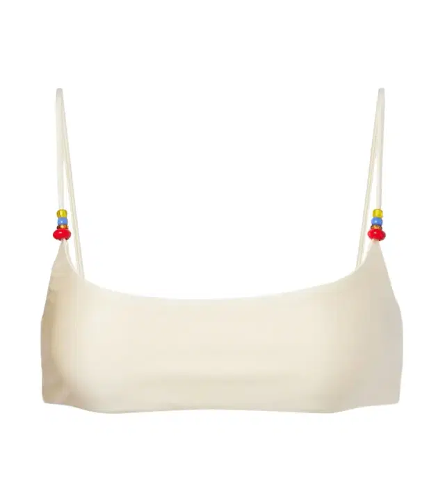 Jade Swim Muse beaded bikini top