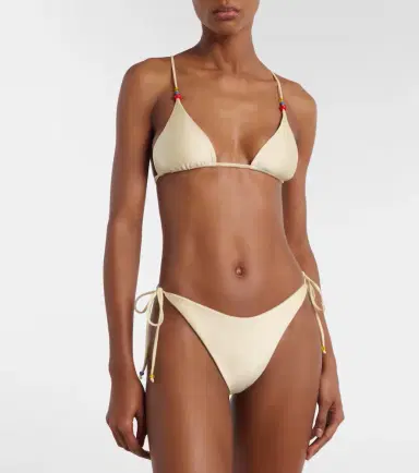 Jade Swim Via beaded bikini top | Thumbnail 2