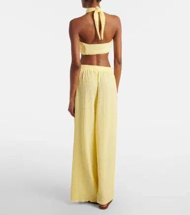 Jade Swim Mika seersucker wide-leg pants | Thumbnail 3