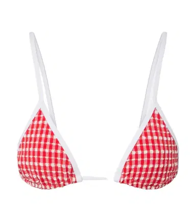 Jade Swim Via gingham bikini top | Thumbnail 1