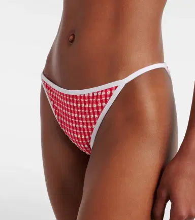 Jade Swim Bare Minimum gingham bikini bottoms | Thumbnail 3
