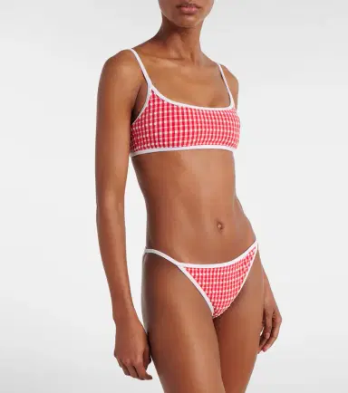 Jade Swim Bare Minimum gingham bikini bottoms | Thumbnail 4
