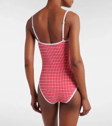 JADE SWIM Layla gingham swimsuit | Thumbnail 3
