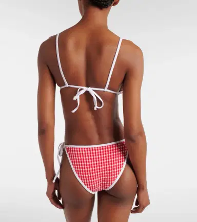 Jade Swim Ties gingham bikini bottoms | Thumbnail 2