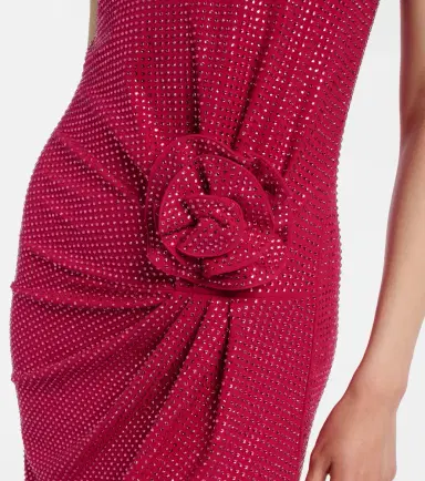 Roland Mouret Floral-appliqué embellished gathered maxi dress | Thumbnail 3
