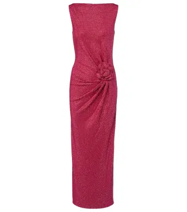 Roland Mouret Floral-appliqué embellished gathered maxi dress | Thumbnail 1