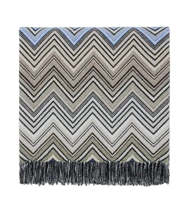 Missoni Perseo Zigzag wool and cashmere throw