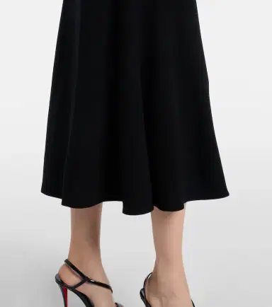 Roland Mouret Floral-appliqué crêpe midi dress | Thumbnail 4 Roland Mouret Floral-appliqué crêpe midi dress | Thumbnail 4