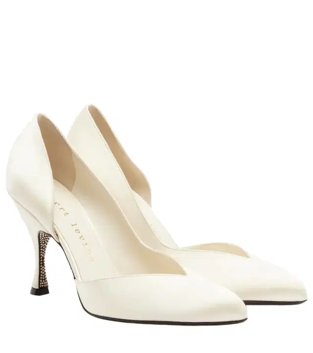 Herbert Levine Not Half Bad embellished satin pumps