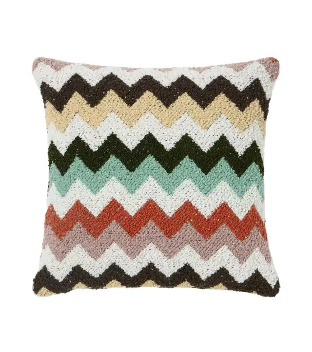 Missoni Riccio Zigzag cotton bouclé cushion
