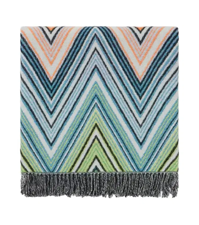 Missoni Plume Zig Zag wool-blend throw