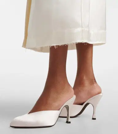 Herbert Levine Sitting Pretty satin mules | Thumbnail 6 Herbert Levine Sitting Pretty satin mules | Thumbnail 6