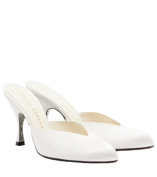 Herbert Levine Sitting Pretty satin mules