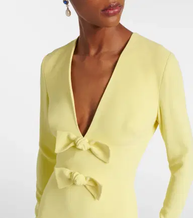Elie Saab Bow-detail cady gown | Thumbnail 3