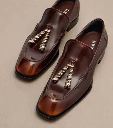 Loewe Embellished leather loafers | Thumbnail 3
