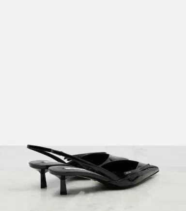 Prada Patent leather slingback pumps | Thumbnail 3