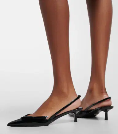 Prada Patent leather slingback pumps | Thumbnail 6