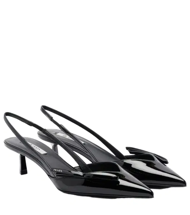 Prada Patent leather slingback pumps
