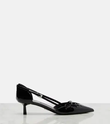 Prada Bow-detail patent leather pumps | Thumbnail 3 Prada Bow-detail patent leather pumps | Thumbnail 3