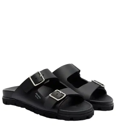 Prada Logo sandals | Thumbnail 1