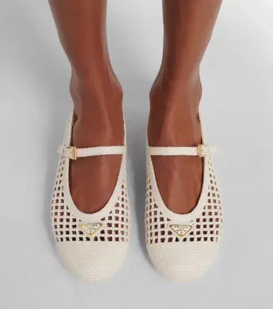 Prada Crochet ballet flats | Thumbnail 5 Prada Crochet ballet flats | Thumbnail 5