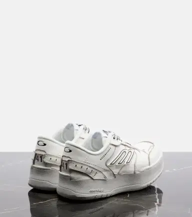 Balenciaga Hamptons leather platform sneakers | Thumbnail 3 Balenciaga Hamptons leather platform sneakers | Thumbnail 3