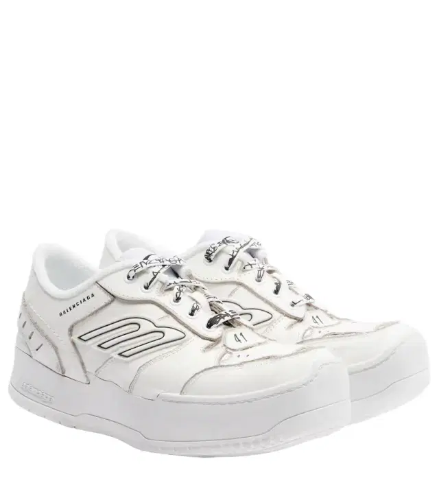 Balenciaga Hamptons leather platform sneakers
