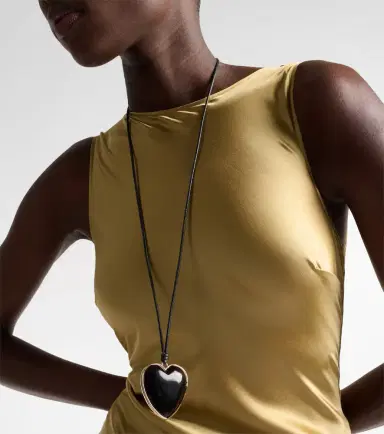 Jennifer Fisher 14kt gold-plated and leather necklace with quartz | Thumbnail 2
